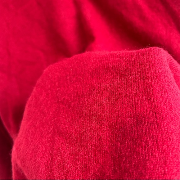 Club Room red cashmere V-neck Sweater 2 Ply Red Men’s Size XL - Picture 5 of 12